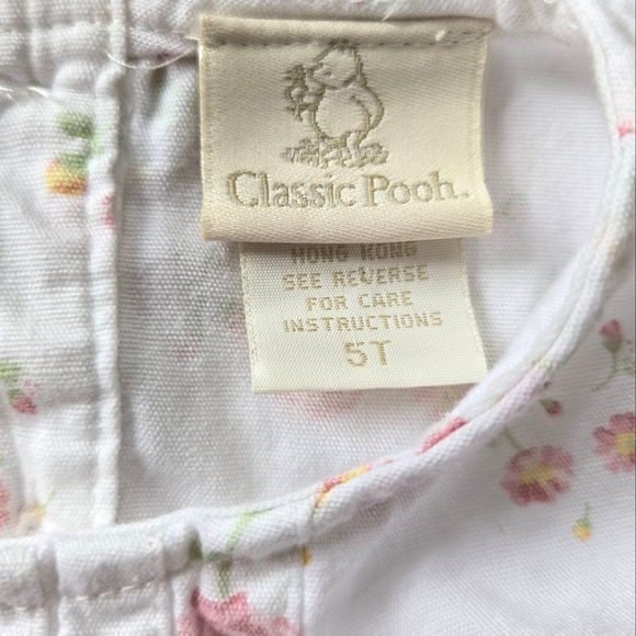 Vintage Y2K Disney Winnie the Pooh white floral cotton dress - Picture 7 of 11